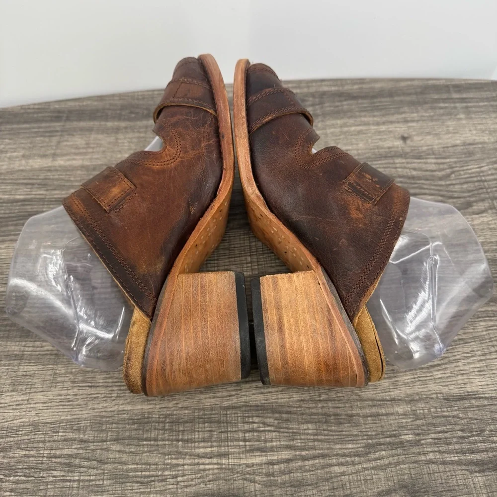 Freebird by Steven Women Leather Caprice Boho Adjustable Straps Block Heel - Picture 8 of 15